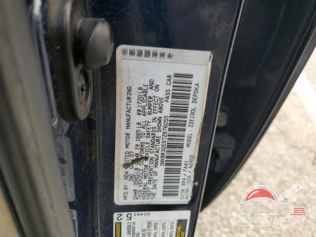 1NXBR32E97Z876055 2007 TOYOTA COROLLA photo no. 12
