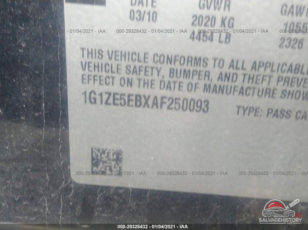 1G1ZE5EBXAF250093 2010 CHEVROLET MALIBU photo no. 9