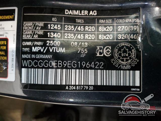 WDCGG0EB9EG196422 2014 MERCEDES-BENZ GLK-CLASS photo no. 13