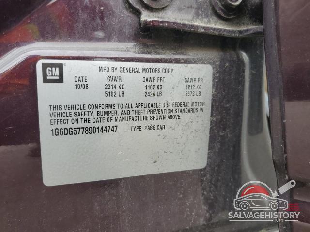 1G6DG577890144747 2009 CADILLAC CTS photo no. 12