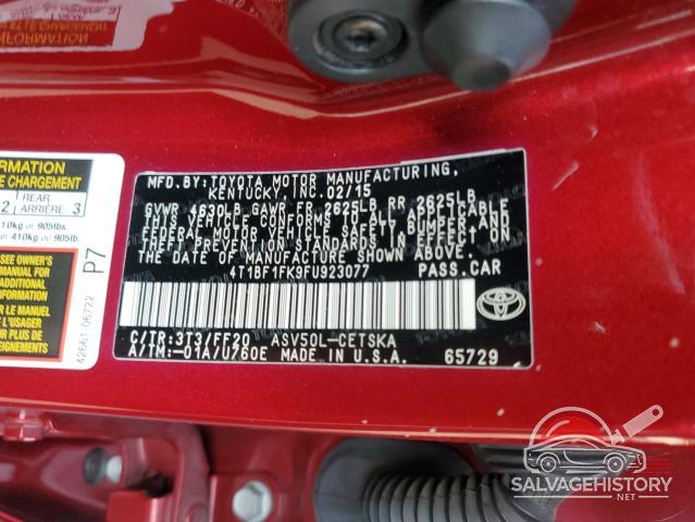 4T1BF1FK9FU923077 2015 TOYOTA CAMRY photo no. 12