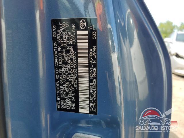 JTDJT923275033327 2007 TOYOTA YARIS photo no. 12