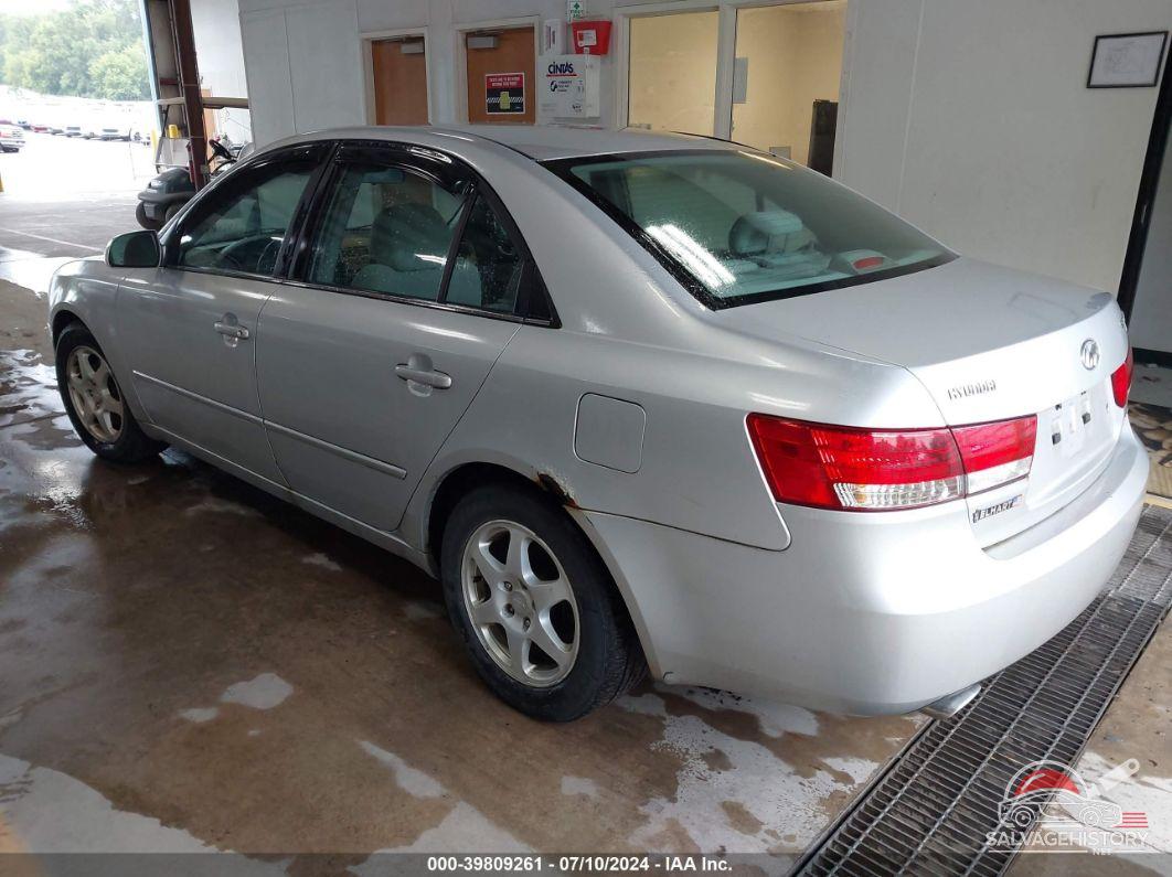 5NPEU46F76H039919 2006 HYUNDAI SONATA photo no. 3