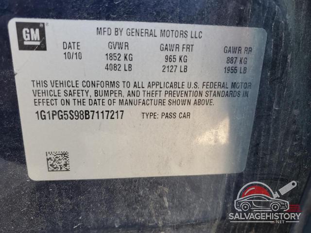 1G1PG5S98B7117217 2011 CHEVROLET CRUZE photo no. 12