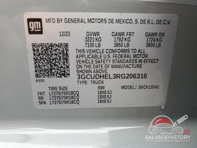 3GCUDHEL3RG206316 2024 CHEVROLET ALL Models photo no. 13