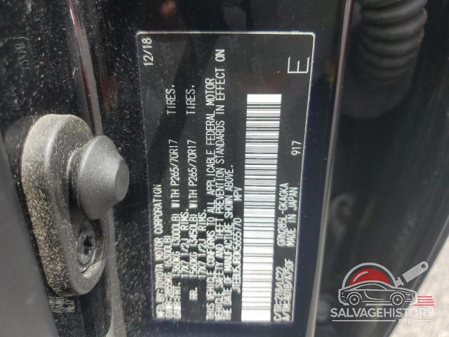JTEBU5JR0K5655770 2019 TOYOTA 4RUNNER photo no. 13