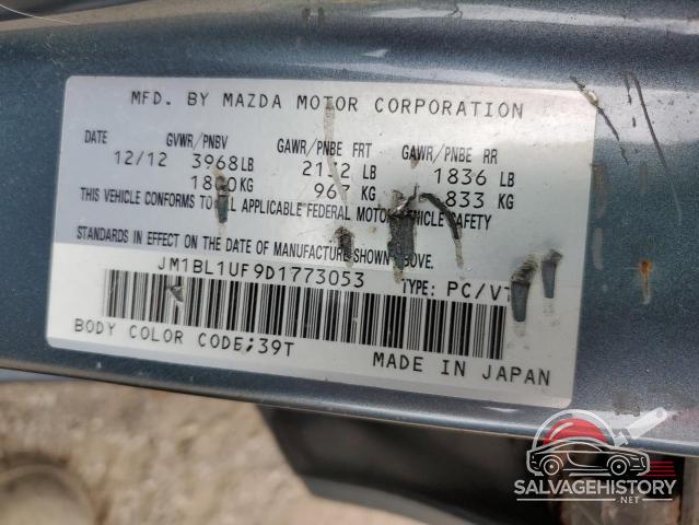 JM1BL1UF9D1773053 2013 MAZDA 3 photo no. 13