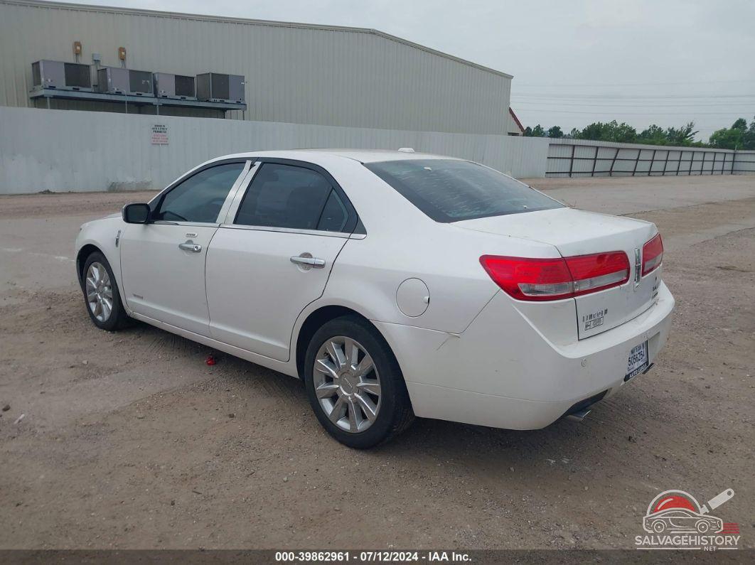3LNDL2L31BR772791 2011 LINCOLN MKZ HYBRID photo no. 3