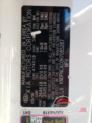 KNDPNCAC0H7085287 2017 KIA SPORTAGE photo no. 13
