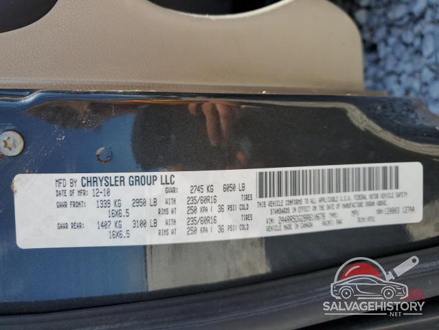 2A4RR5DG2BR610678 2011 CHRYSLER MINIVAN photo no. 13