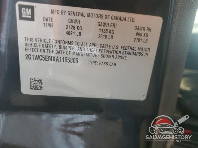2G1WC5EMXA1165806 2010 CHEVROLET IMPALA photo no. 12