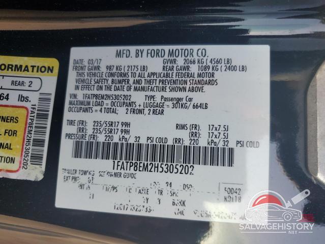 1FATP8EM2H5305202 2017 FORD ALL Models photo no. 13
