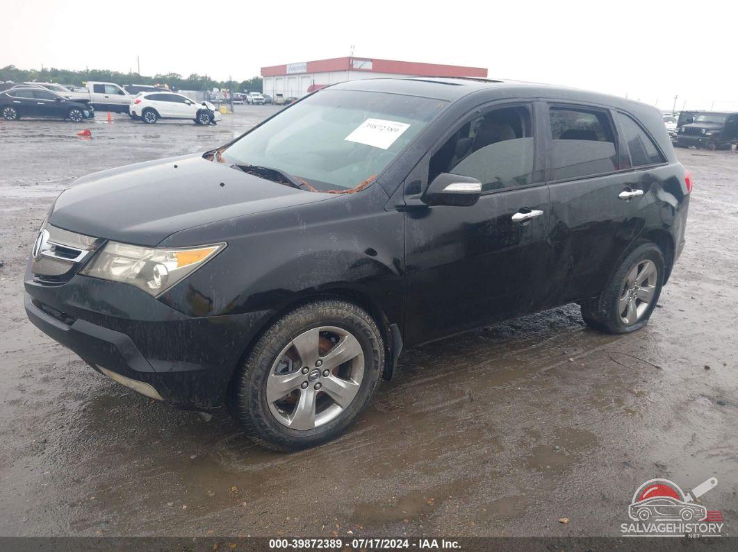 2HNYD28527H500552 2007 ACURA MDX photo no. 2