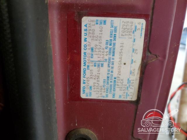 1FTEF26H3GNA05431 1986 FORD All Models photo no. 12