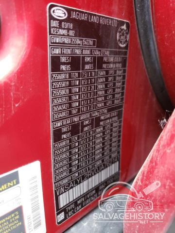 SALYL2RV0JA762141 2018 LAND ROVER RANGEROVER photo no. 14