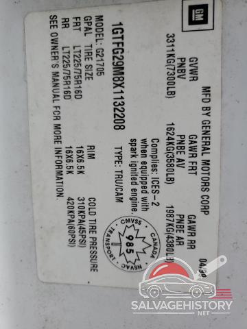 1GTFG29M8X1132208 1999 GMC SAVANA photo no. 13