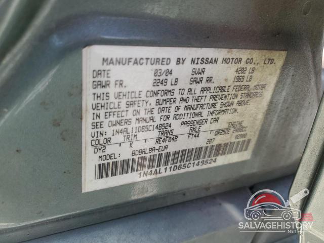 1N4AL11D65C148524 2005 NISSAN ALTIMA photo no. 12