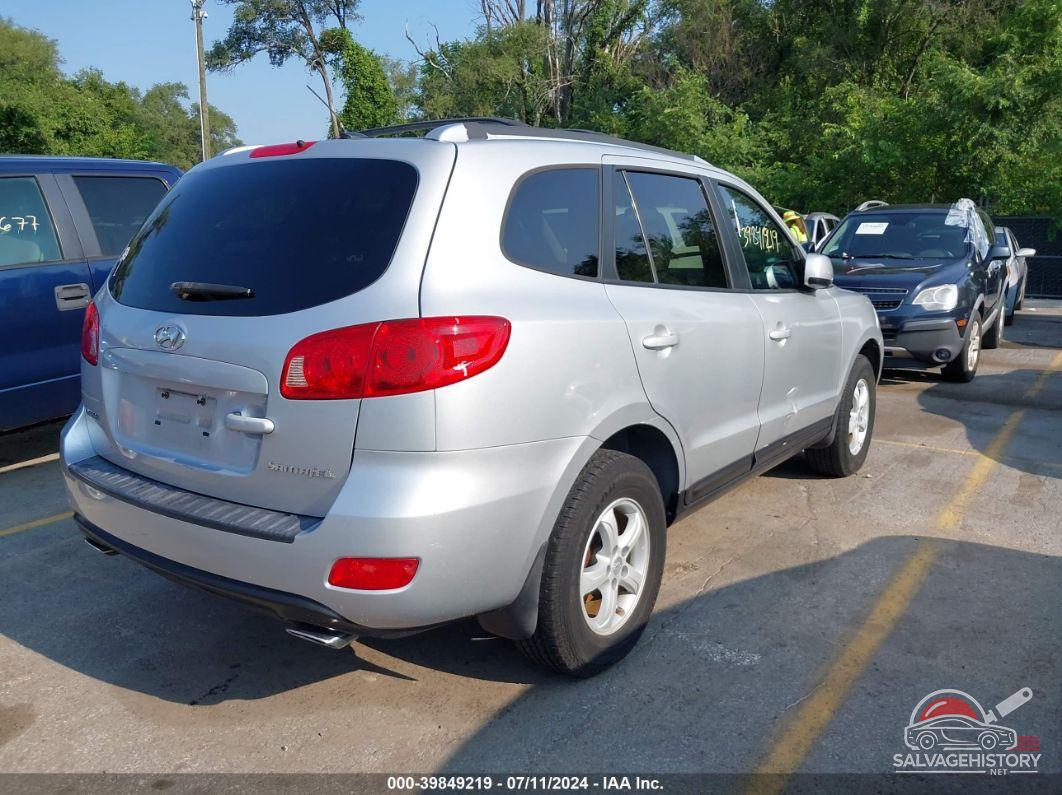 5NMSG13D37H111113 2007 HYUNDAI SANTA FE photo no. 4