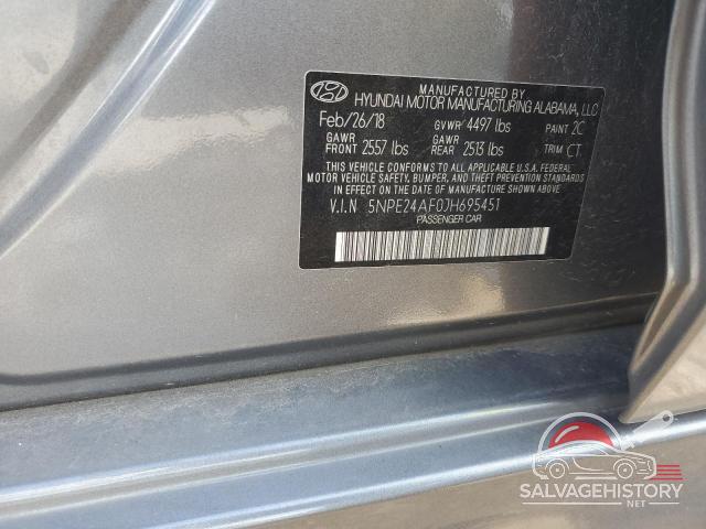 5NPE24AF0JH695451 2018 HYUNDAI SONATA photo no. 12