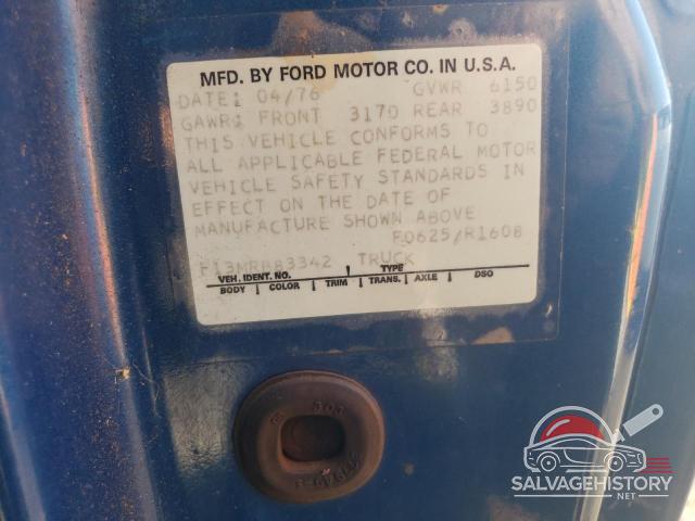 F13MRB83342 1976 FORD F250 photo no. 12