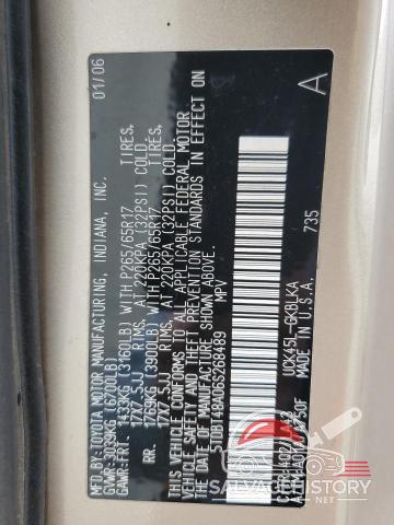 5TDBT48A06S268489 2006 TOYOTA SEQUOIA photo no. 13