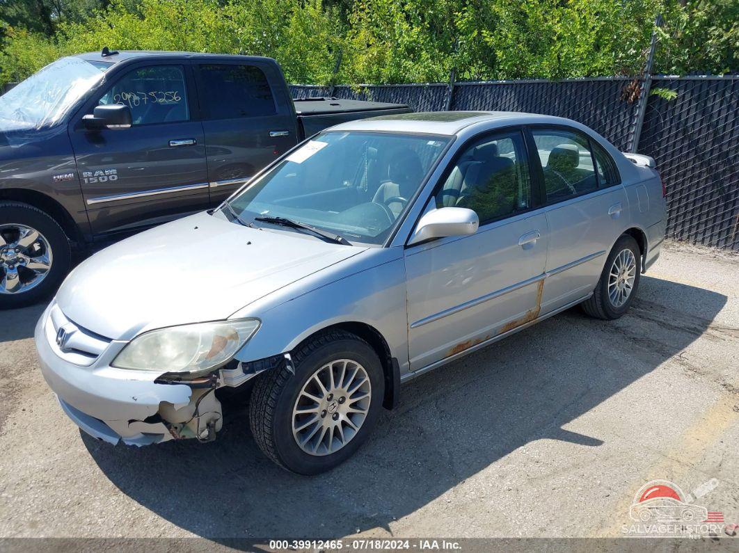 2HGES26765H606343 2005 HONDA CIVIC photo no. 2