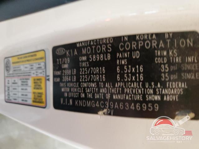 KNDMG4C39A6346959 2010 KIA All Models photo no. 13