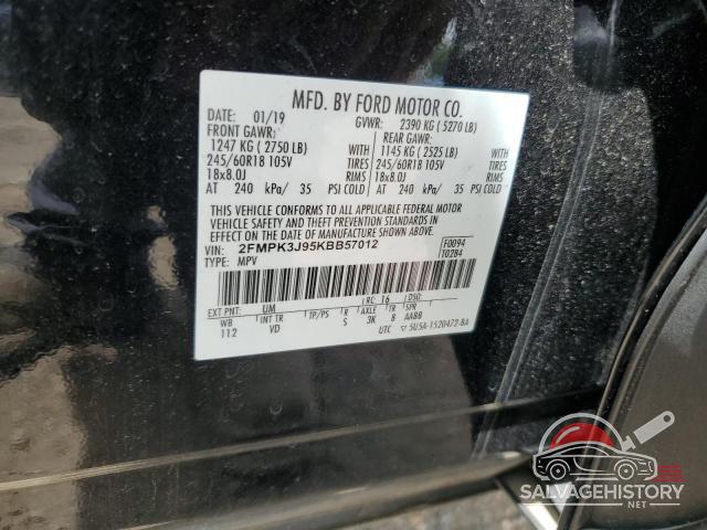 2FMPK3J95KBB57012 2019 FORD EDGE photo no. 13