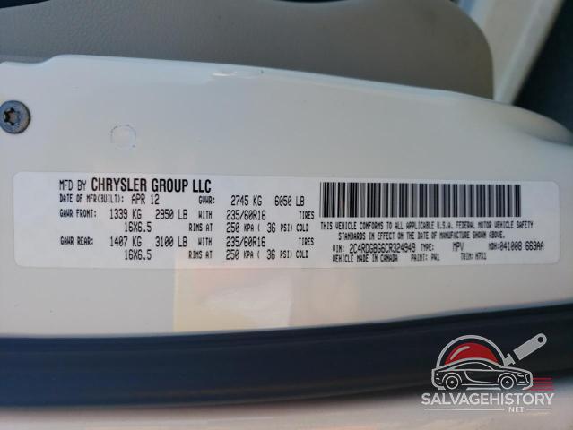 2C4RDGBG6CR324949 2012 DODGE CARAVAN photo no. 13