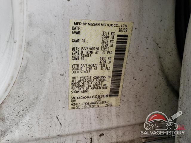 5N1AA0NC4AN606308 2010 NISSAN ARMADA photo no. 13