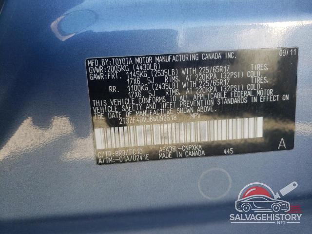 2T3ZF4DV0BW092518 2011 TOYOTA RAV4 photo no. 13