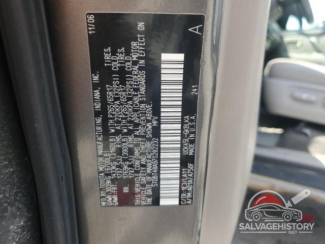 5TDBT48A97S282232 2007 TOYOTA SEQUOIA photo no. 13