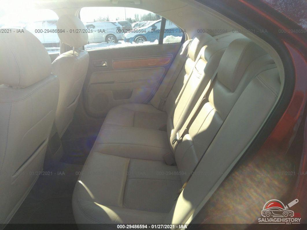3LNHM26T77R617521 2007 LINCOLN MKZ photo no. 8