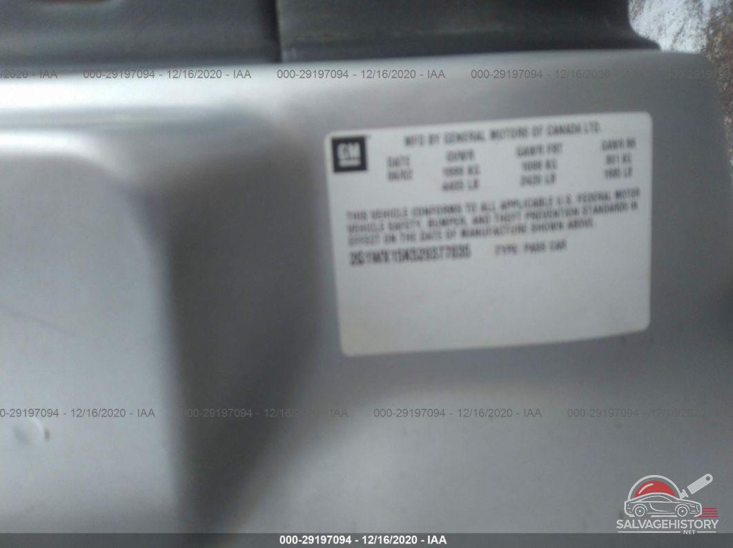 2G1WX15K529377835 2002 CHEVROLET MONTE CARLO photo no. 9