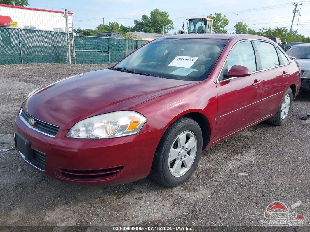 2G1WT58K081312333 2008 CHEVROLET IMPALA photo no. 2