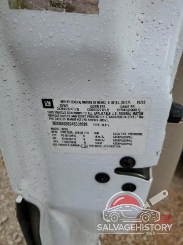 3G5DA03E94S503828 2004 BUICK RENDEZVOUS photo no. 13