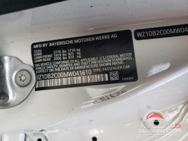 WZ1DB2C00MW041610 2021 TOYOTA SUPRA photo no. 12