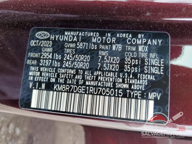 KM8R7DGE1RU705015 2024 HYUNDAI PALISADE photo no. 14