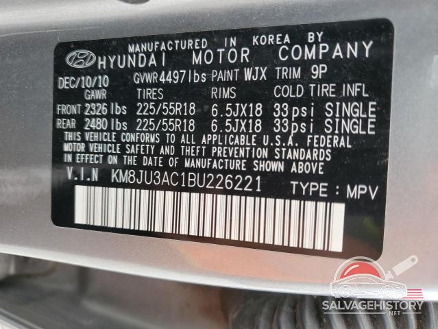 KM8JU3AC1BU226221 2011 HYUNDAI TUCSON photo no. 13