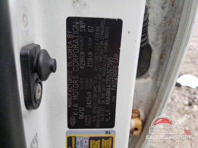 KNAGM4A77D5307595 2013 KIA OPTIMA photo no. 12