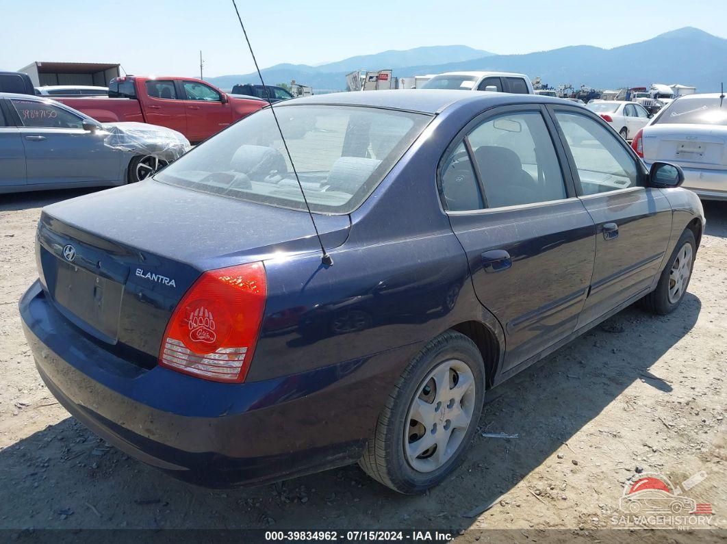 KMHDN46D14U796062 2004 HYUNDAI ELANTRA photo no. 4