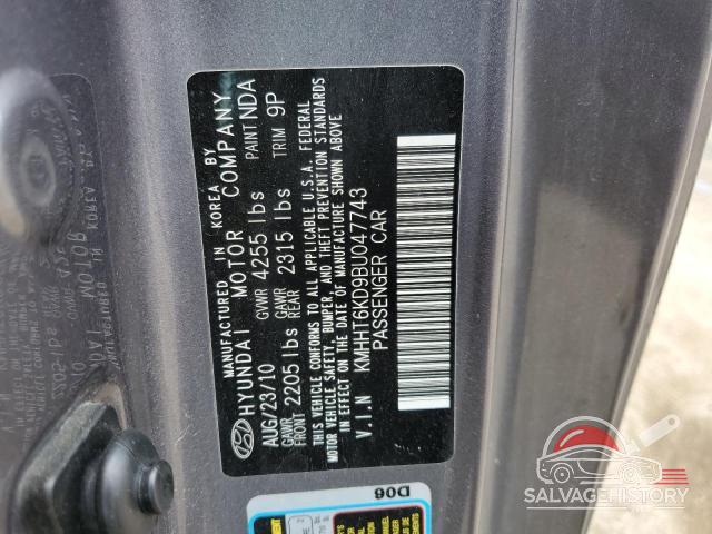 KMHHT6KD9BU047743 2011 HYUNDAI GENESIS photo no. 12