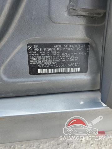 WBAPH7C53BE680177 2011 BMW 3 SERIES photo no. 12