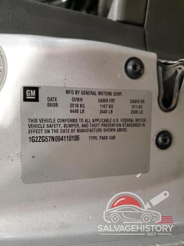 1G2ZG57N094110106 2009 PONTIAC G6 photo no. 12