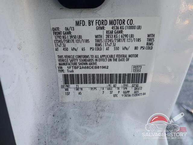 1FTBF2A68DEB81962 2013 FORD F250 photo no. 13