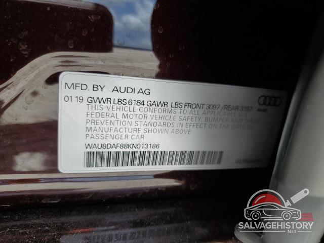 WAU8DAF88KN013186 2019 AUDI A8 photo no. 12