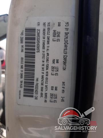 2C3AA53G05H690976 2005 CHRYSLER 300 photo no. 13