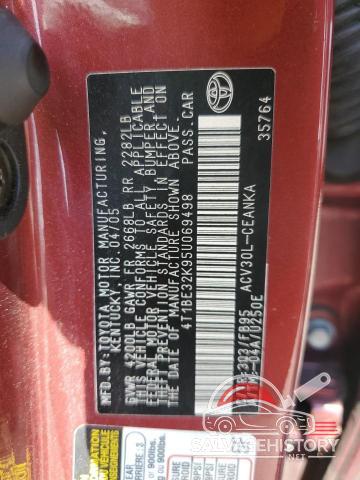 4T1BE32K95U069498 2005 TOYOTA CAMRY photo no. 12