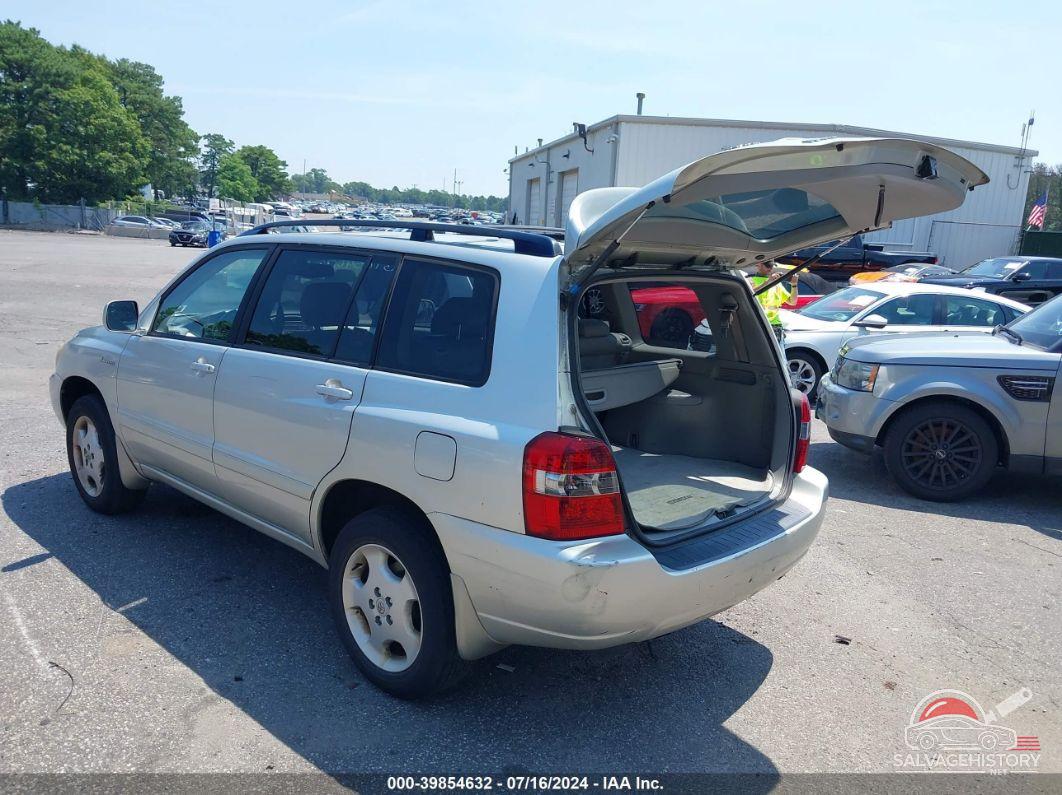 JTEEP21A160152135 2006 TOYOTA HIGHLANDER photo no. 3