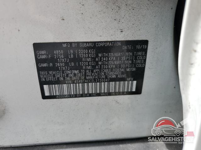 4S4BTACC2L3130047 2020 SUBARU OUTBACK photo no. 13